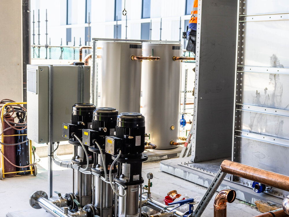 Hydraulic plant room at Nepean Hospital